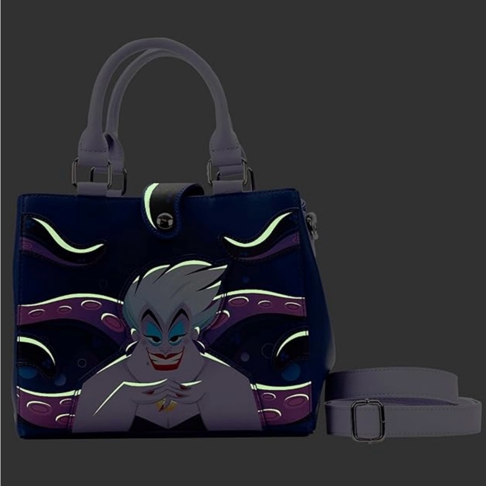 Loungefly The Little Mermaid Ursula's Lair Glow in The Dark
Hand Bag Purse New - Picture 4 of 5
